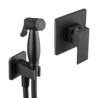 Гигиенический душ Swedbe Platta 5549B со смесителем чёрный